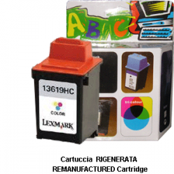 Cartuccia Lexmark 13619HC Ciano Magenta Giallo Cartuccia Lexmark 13619HC Ciano Magenta Giallo