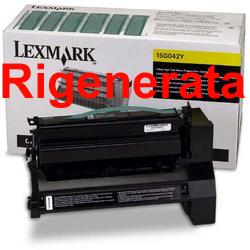 Toner Lexmark 15G041Y Giallo