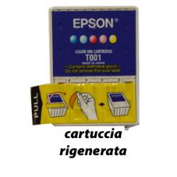 Cartuccia Epson T001 Ciano Ciano Light Magenta Magenta Light Giallo