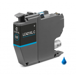 Cartuccia Brother LC421XLC Ciano alta capacità
