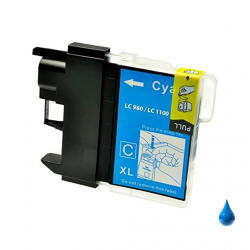 Cartuccia Brother LC980C LC1100C Ciano compatibile 