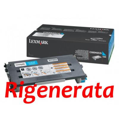 Toner Lexmark C500H2CG Ciano