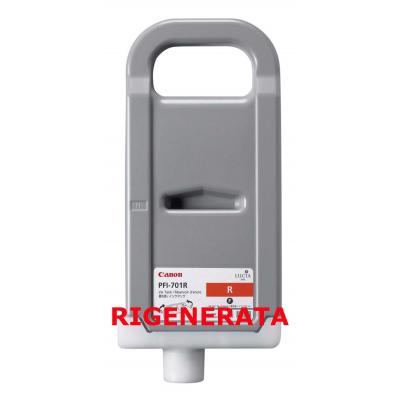 Cartuccia Canon PFI-701R Red Rosso